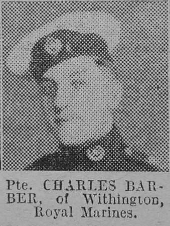 Barber C Pte Royal Marine Light Infantry The Vivid 6th Feb 1915