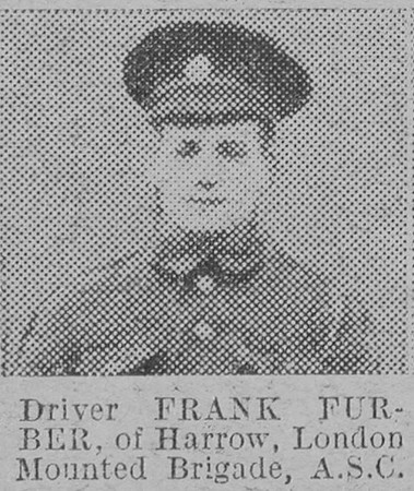 Furber F Dvr Army Service Corps The Vivid 6th Feb 1915