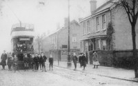 South Metropolitan Tramcar At Terminus In Westmead Road Sutton