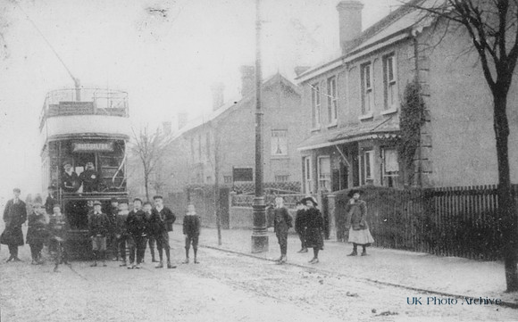 South Metropolitan Tramcar At Terminus In Westmead Road Sutton