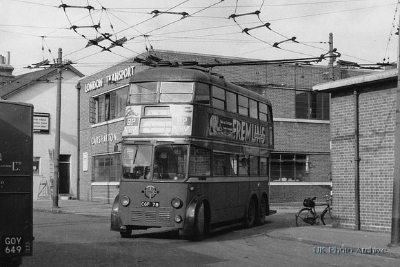 Trolleybus Sutton Depot Westmead Road 3