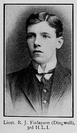 Finlayson R J Lt 3rd Highland Light Infantry Ross Shire Roll Of Honour
