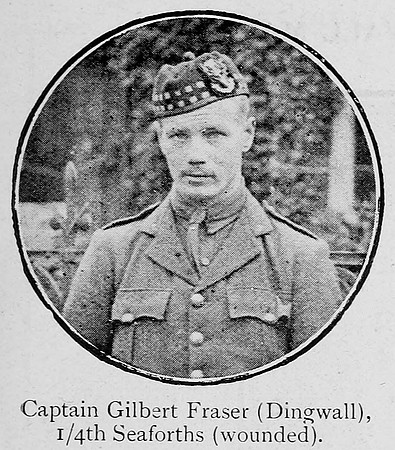 Fraser G Captain 4th Seaforth Highlanders Ross-Shire Roll Of Honour