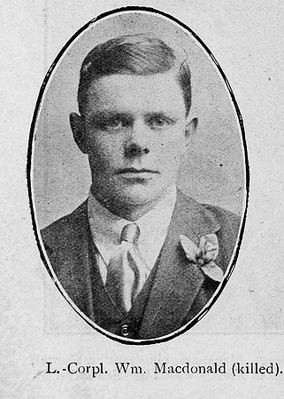 MacDonald W L/Cpl 4th Seaforth Highlanders Ross Shire Roll Of Honour