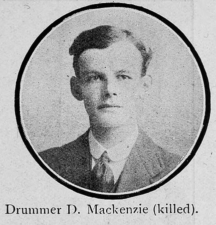 Mackenzie D Drummer Seaforth Highlanders Ross-Shire Roll Of Honour