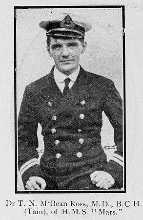 McBean Ross J N Surgeon MD HMS Mars Royal Navy Ross-Shire Roll Of Honour