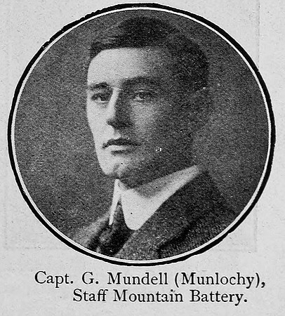 Mundell G Captain Royal Garrison Artillery Ross-Shire Roll Of Honour