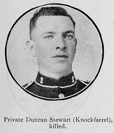 Stewart D Pte 438 1st Black Watch Ross-Shire Roll Of Honour