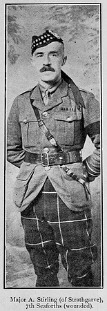 Stirling A Major 7th Seaforth Highlanders Ross-Shire Roll Of Honour