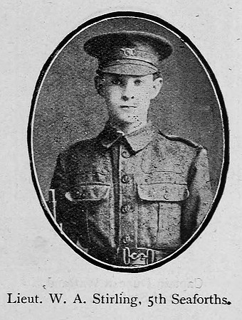 Stirling W A Lt 5th Seaforth Highlanders Ross-Shire Roll Of Honour
