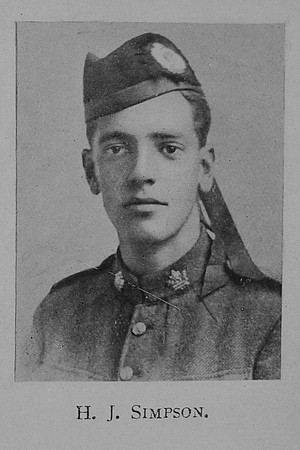 Simpson H J Pte 420794 43rd Canadian Infantry