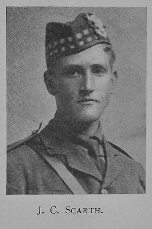Scarth J C 2nd Lt 7th Seaforth Highlanders