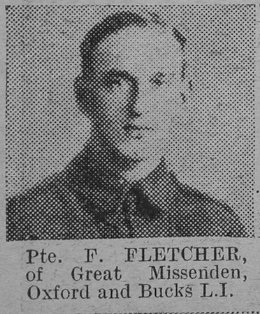 Fletcher F Pte Oxford And Bucks Light Infantry The Vivid 13th Feb 1915