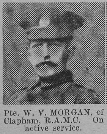 Morgan W V Pte 9107 Royal Army Medical Corps The Vivid 13th Feb 1915