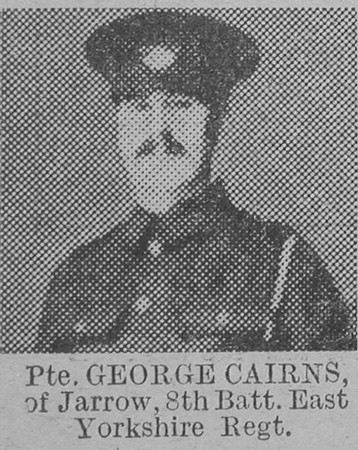 Cairns G Pte 8th East Kent Regiment The Vivid 13th Feb 1915