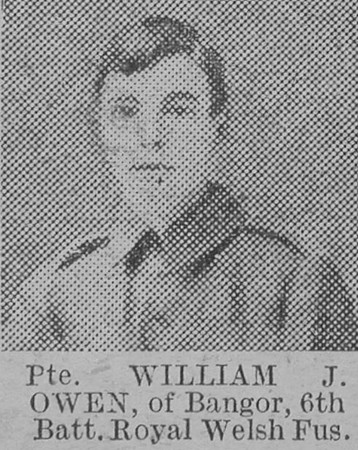 Owen W J Pte 6th Royal Welsh Fusiliers The Vivid 13th Feb 1915