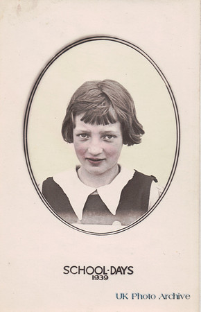 A Little Girl In A School Photo 1939