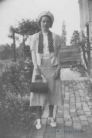 A Young Woman Dressed For An Outing
