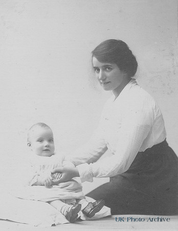 A Victorian Woman With Her Baby