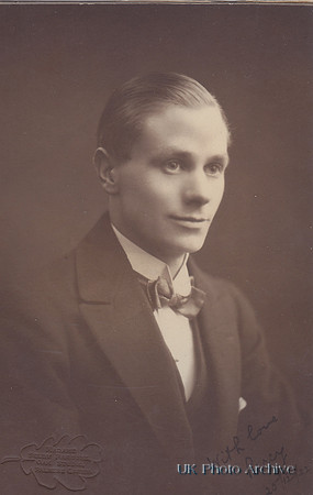 Young Man Signed Percy 1922 Palmers Green Photographer
