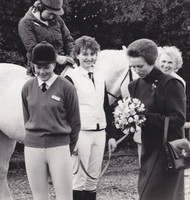 Princess Anne Visiting Grange Farm 1970s
