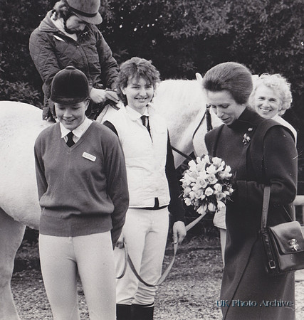 Princess Anne Visiting Grange Farm 1970s