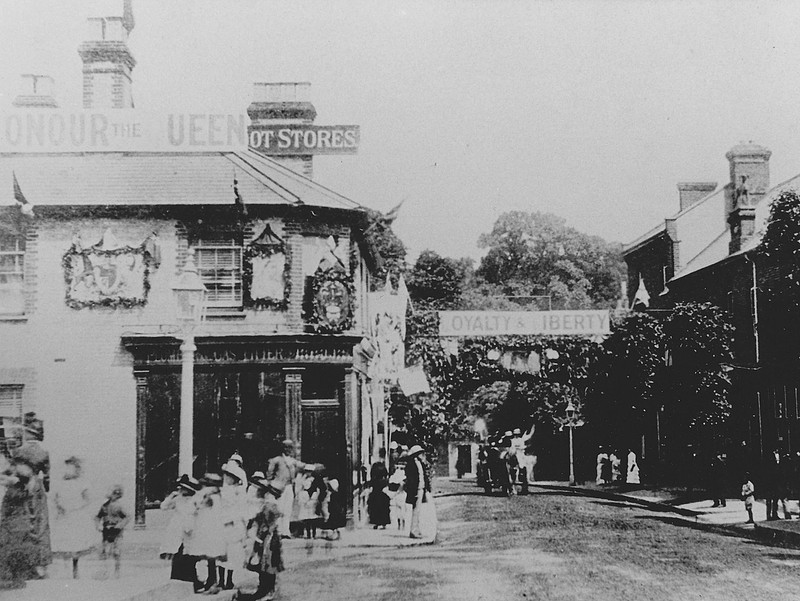 Queen Victoria's Golden Jubilee Sutton High Street  Surrey 1887