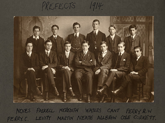 Sutton County School Prefects 1914