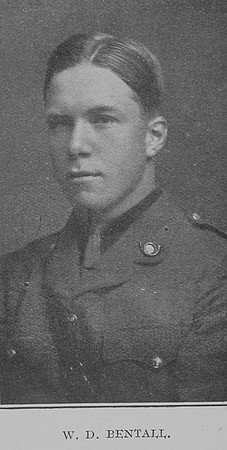 Bentall W D 2nd Lt 6th Kings Own Yorkshire Light Infantry Mill Hill Roll Of Honour