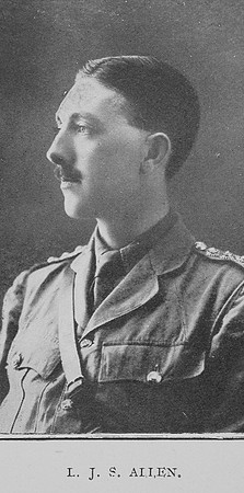 Allen L J S Captain 4th Hampshire Regiment Mill Hill Roll Of Honour