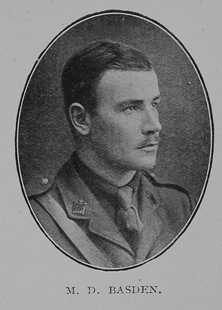 Basden M D 2nd Lt Royal Flying Corps Mill Hill Roll Of Honour