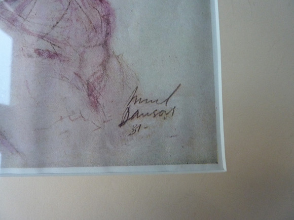 Vintage Framed Muriel Dawson Nursery Print