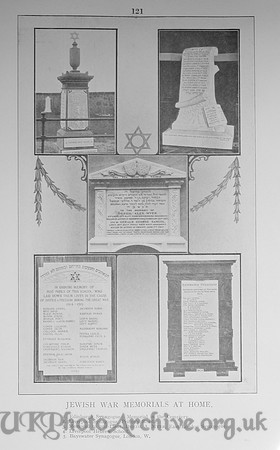 British Jewry Book Of Honour Page 121