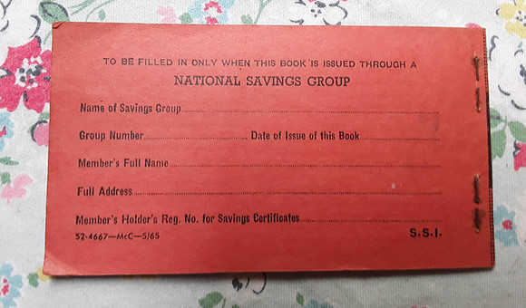 National Savings Stamp Book Princess Anne Stamps 1950s