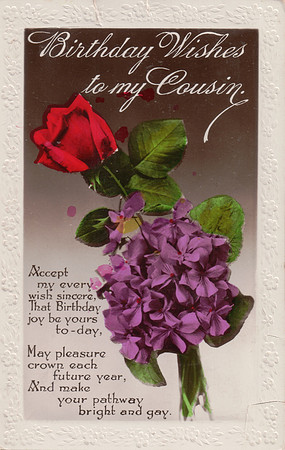 Margaret Pugh Birthday Postcard Front