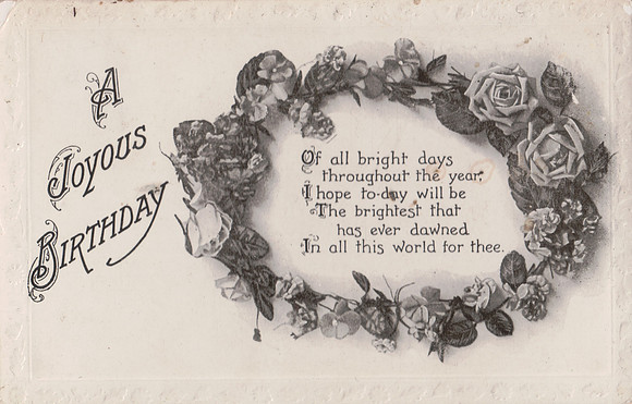 Birthday Postcard Lil Hatton Front