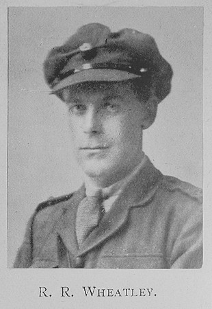 Wheatley R R 2nd Lt Kings Royal Rifle Corps
