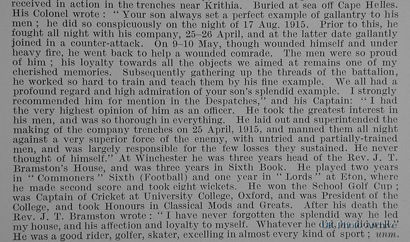 Carpenter E B Captain Portsmouth Btn RND Royal Marine Light Infantry Obit Part 2