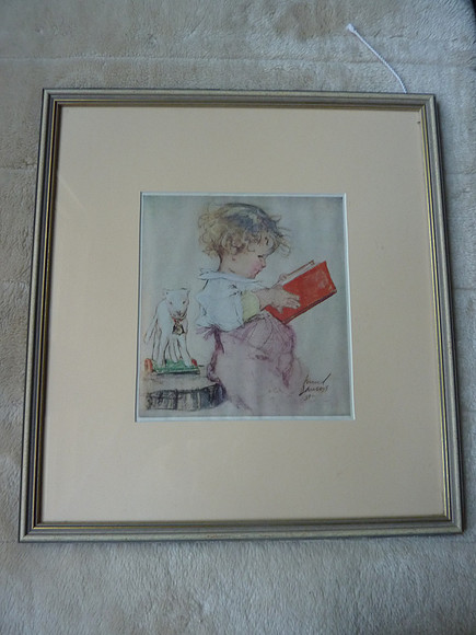 Vintage Framed Muriel Dawson Nursery Print