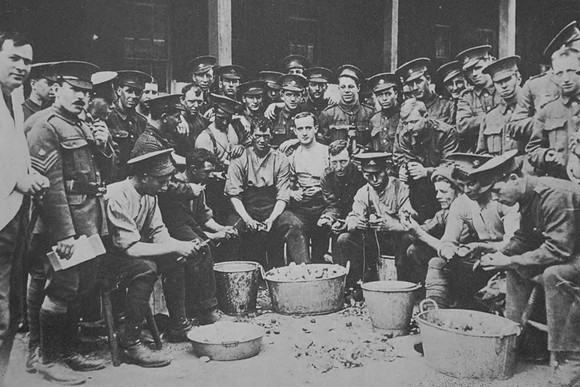 Newfoundland Regiment Preparing Food