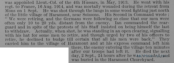 Hogg I G Lt Col DSO 4th Hussars Obit Part 2