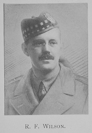 Wilson R F 2nd Lt Gordon Highlanders