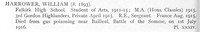 Harrower W Sergt Royal Engineers Obit