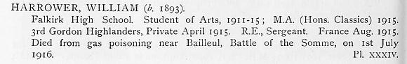 Harrower W Sergt Royal Engineers Obit