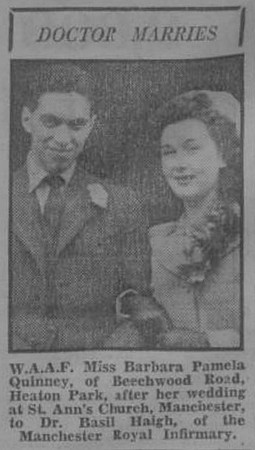 Quinney Barbara Pamela Miss And Haigh Basil Dr