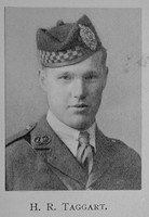 Taggart H R 2nd Lt Argyll And Sutherland Highlanders Attd 1st Black Watch