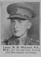 McLeod R D Lt MC Royal Engineers