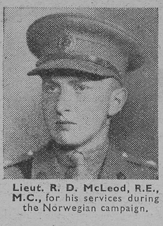 McLeod R D Lt MC Royal Engineers