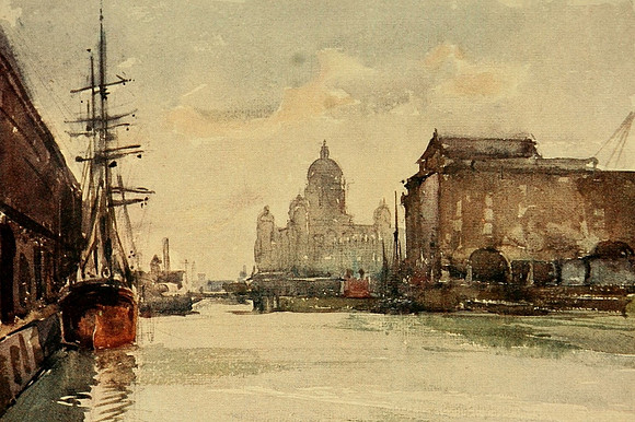 Dock Board Offices From The Albert Dock