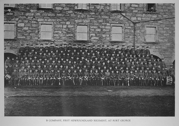 B Company 1st Newfoundland Regiment At Fort George